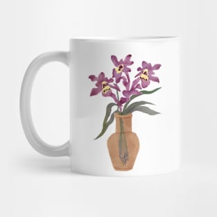 Cute Watercolor Western Australian Orchids Mug